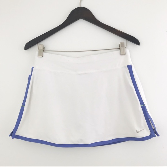 Nike Dresses & Skirts - Nike DriFit White Purple Workout Tennis Skirt